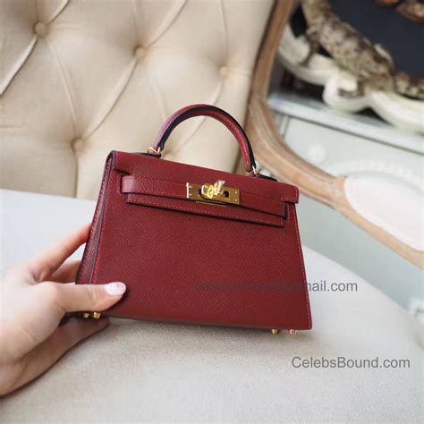 red hermes mini kelly|hermes mini kelly for sale.